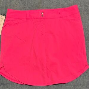 Adidas golf skirt Vibrant Pink with Button Detail 12
